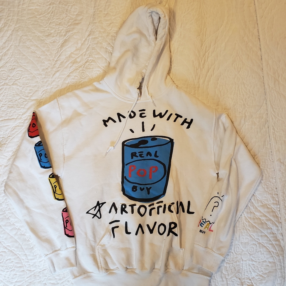 Designer Real Buy White Hooded Sweatshirt